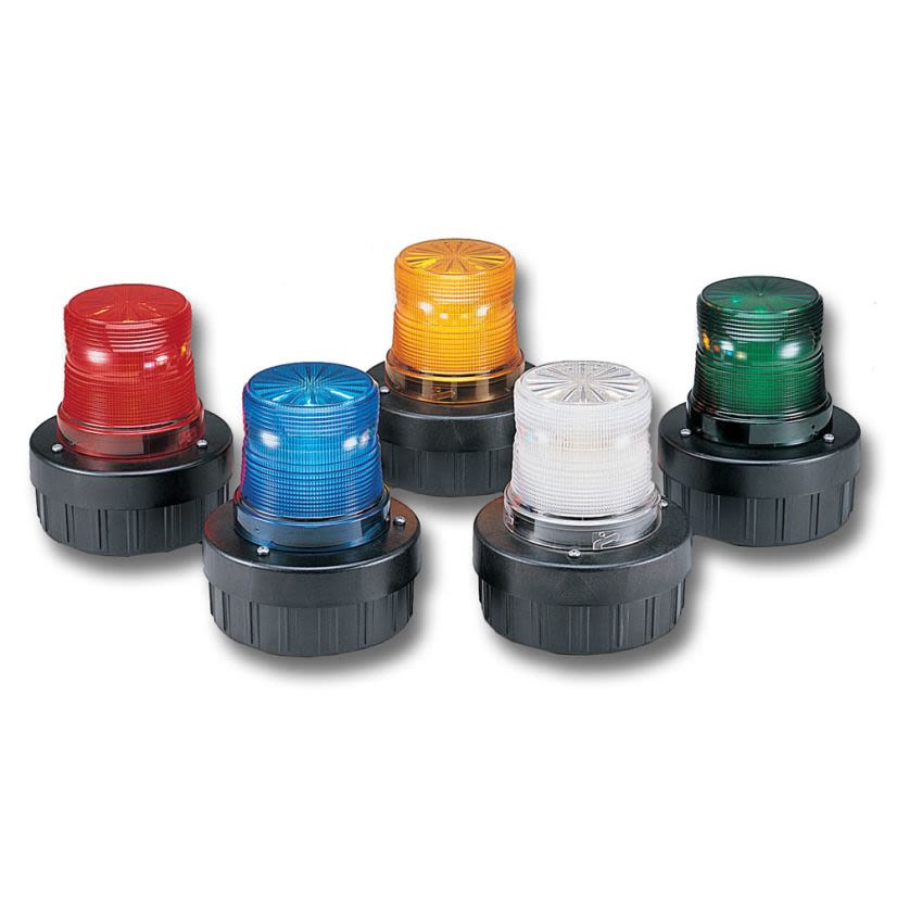 Federal Signal AV1ST-120R Audio/Visual Combination Signal Economical Combination Strobe Sounder, 120 VAC, Strobe Tube Lamp, 85 dB Sound, Indoor/Outdoor, Surface Mount, Red Lens, CE Certified|cUL Listed|UL Listed